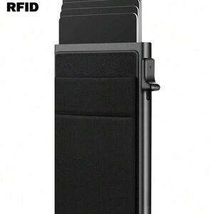 Sleek Black RFID Wallet